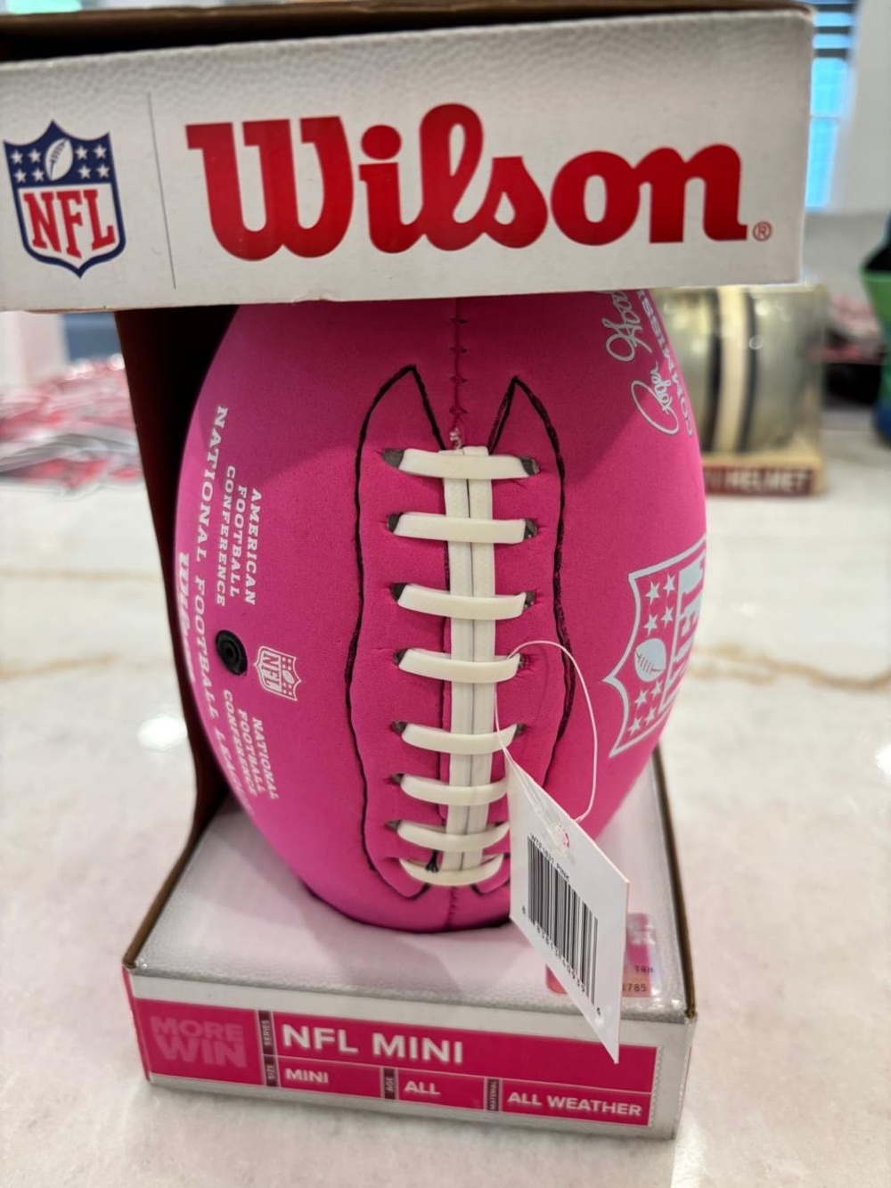Wilson NFL Pink Mini Football Breast Cancer Awareness 2013 New w/ Box #T04